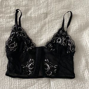 Urban Outfitters black lace bralette/ crop top